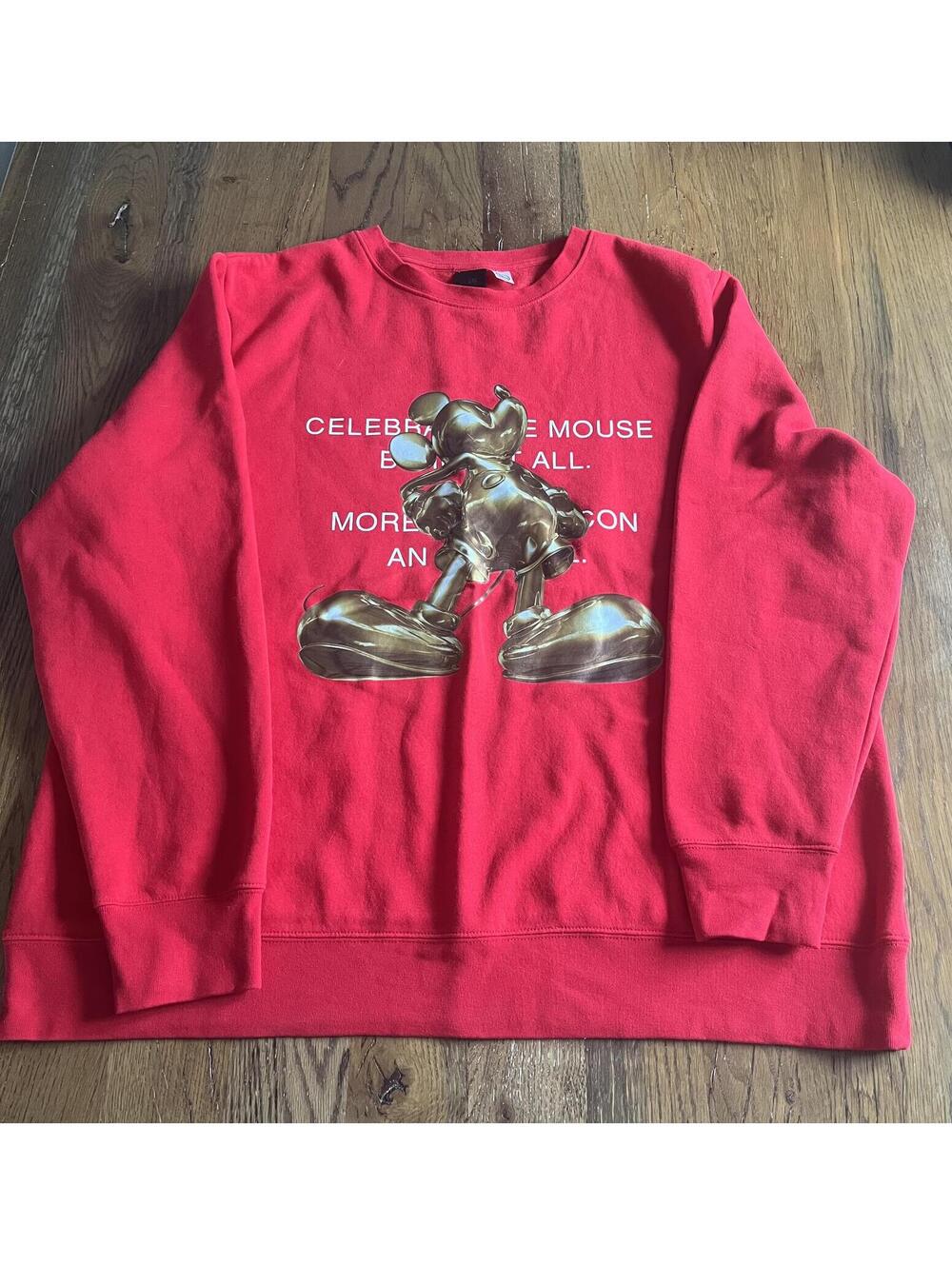 #110 H&M Disney Red Mickey Mouse Graphic Sweatshirt